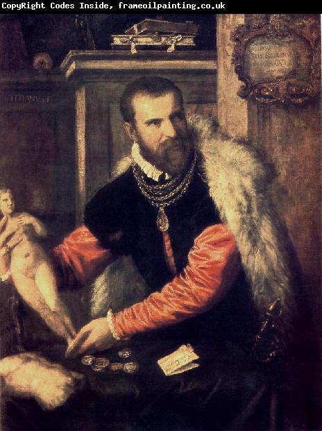 TIZIANO Vecellio Portrait of Jacopo Strada wa r